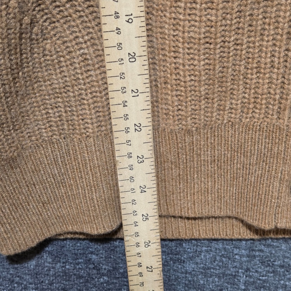 Everlane Felted Wool Cardigan Womens Small Brown Long Sleeve Knit Sweater Button - Picture 6 of 9